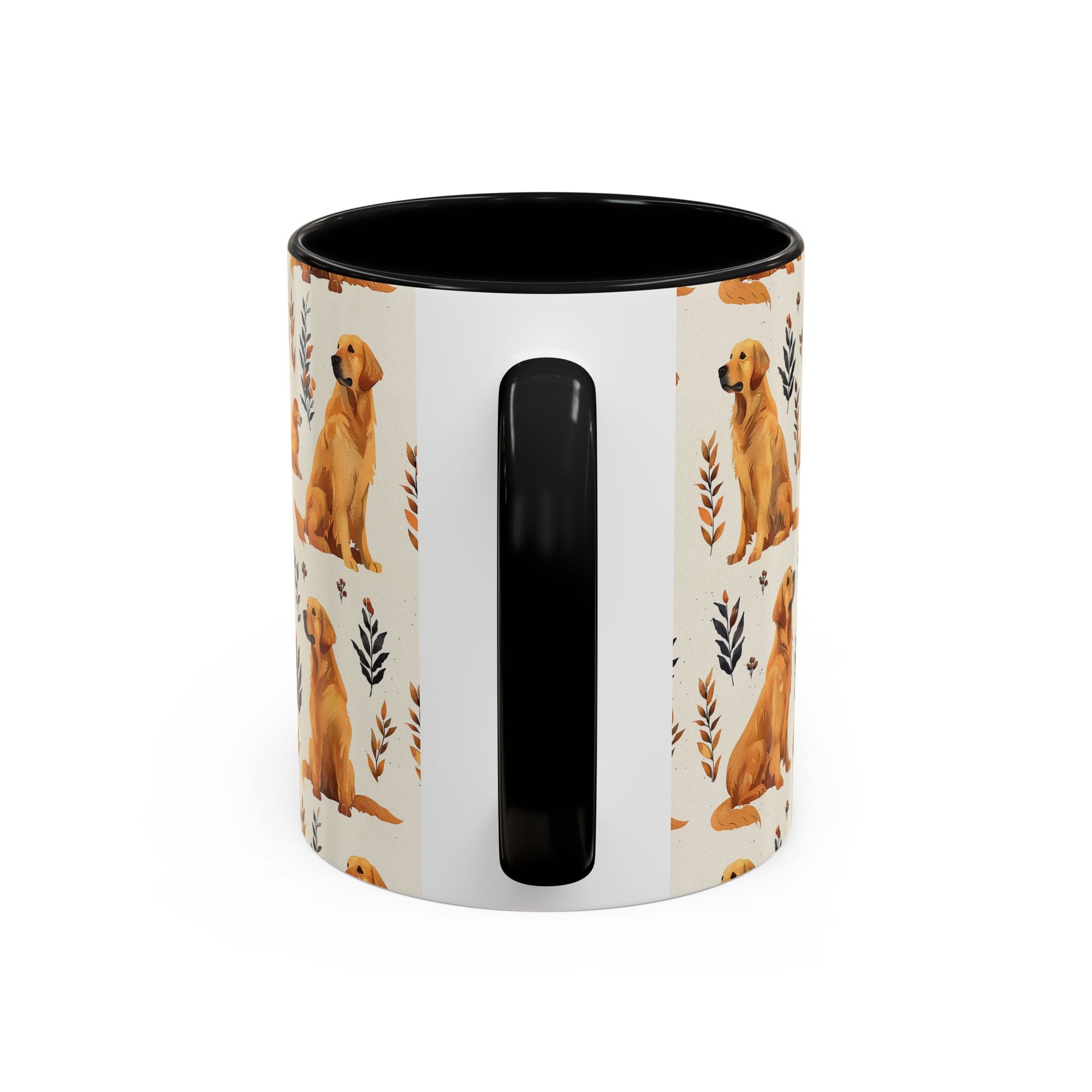 Golden Glamour Paws - Luxe Licks for Regal Retrievers Accent Coffee Mug