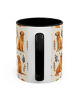 Golden Glamour Paws - Luxe Licks for Regal Retrievers Accent Coffee Mug