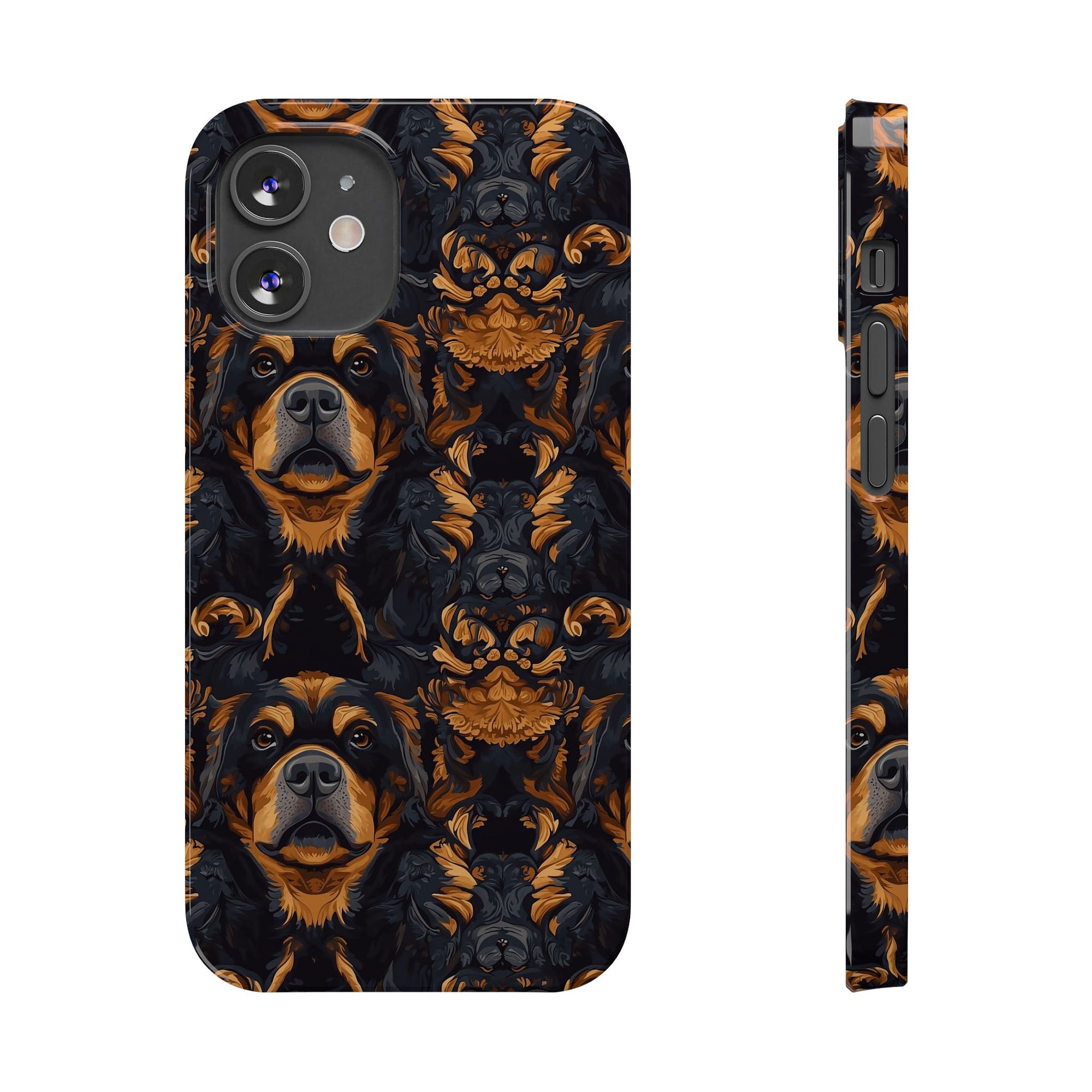 Modern Rottweiler Royalty Slim Phone Cases