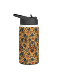 Autumnal German Shepherd Glamour Stainless Steel Water Bottle