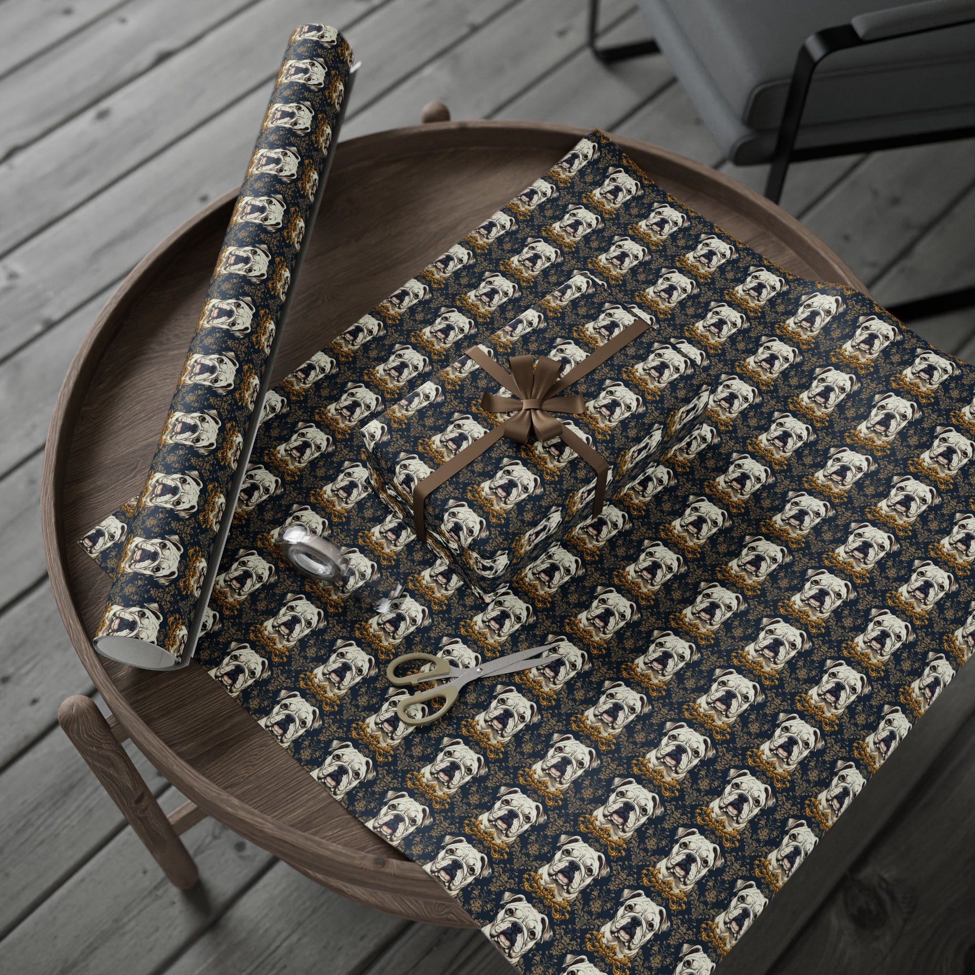 Wildwood Wanderlust Bulldog Wrapping Paper