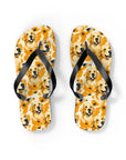 Golden Glitz 'n Glamour Woofwear Flip Flops