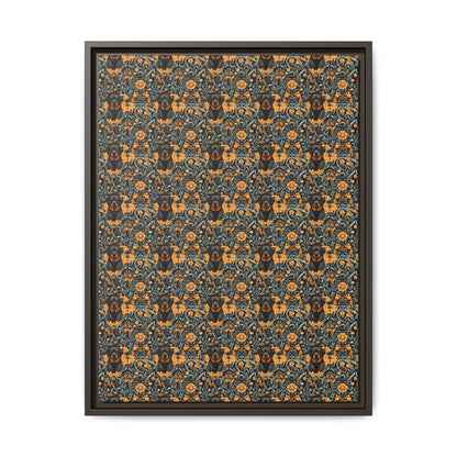 Ruffle Rottie Glamourific Matte Canvas, Framed