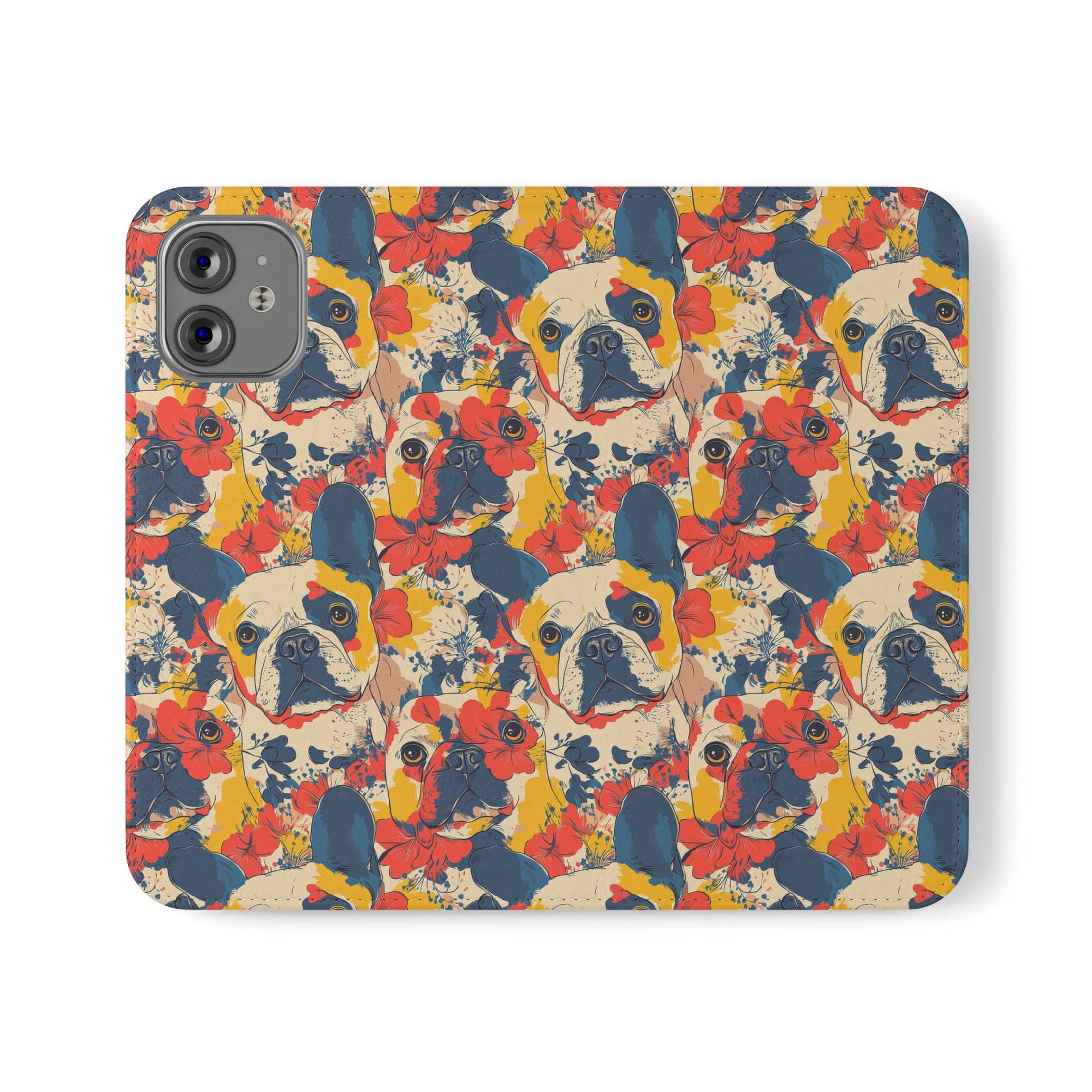 Bloom Pup Frenchietastic Splatter Flip Cases