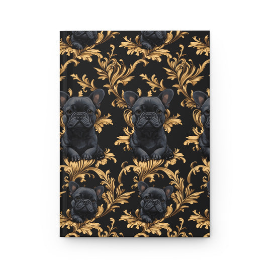 Regal Frenchie Noir Elegance Hardcover Journal Matte