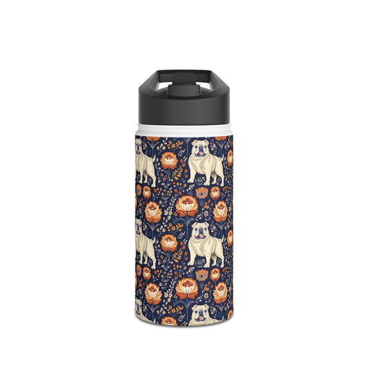 Bulldog Blossom Bonanza Stainless Steel Water Bottle