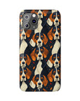 Beagle Glimmer Gaze Glamour Slim Phone Cases