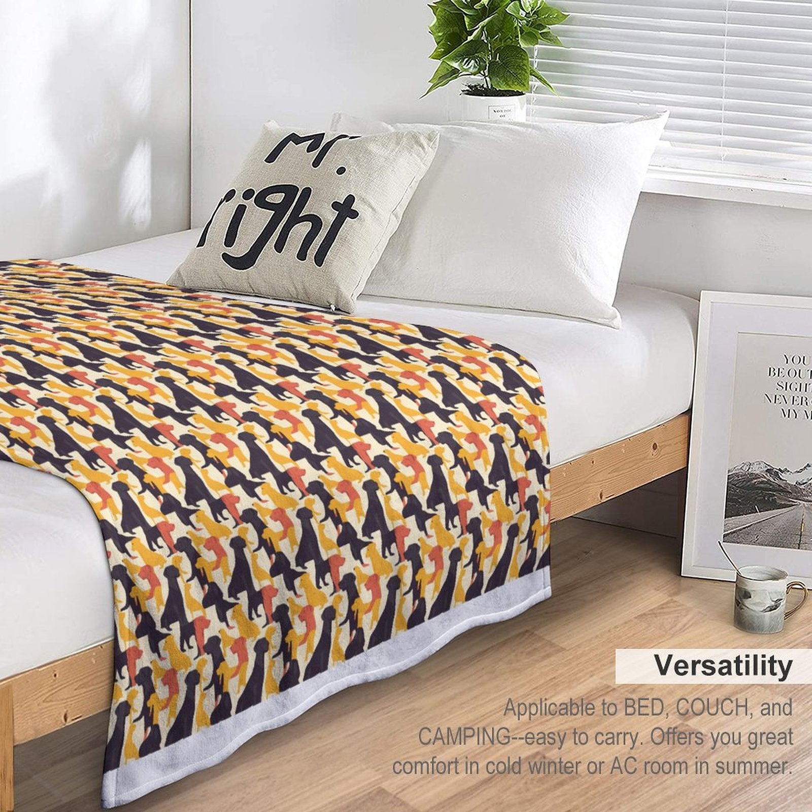 220gsm Flannel Throw Blanket for Couch-40&quot;×50&quot;
