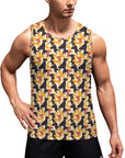 Men's Printed Vest BK (All-Over Printing)
